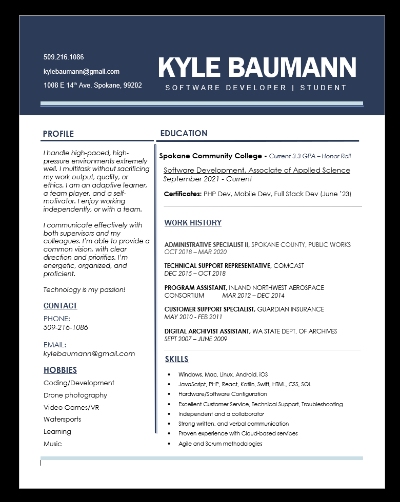 Kyle Baumann's Portfolio